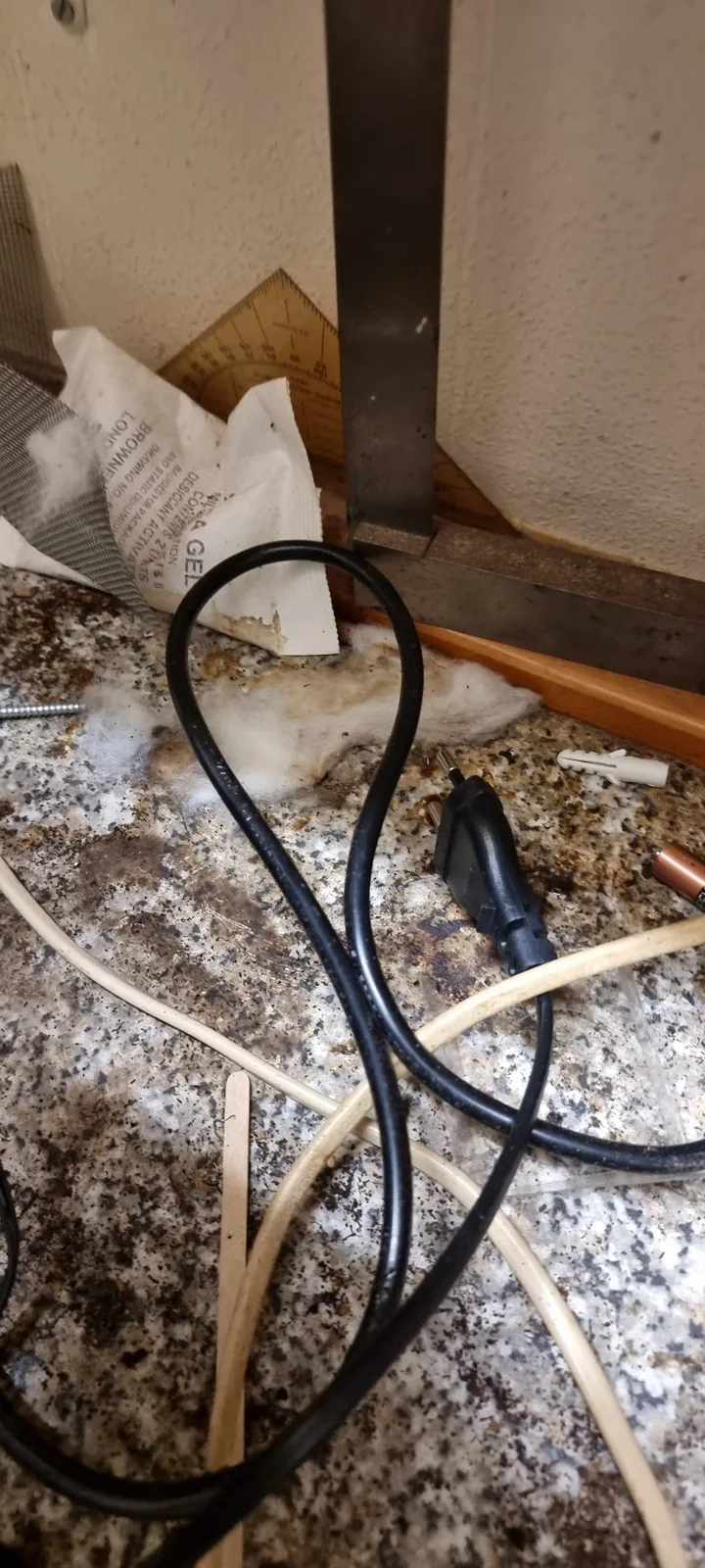 Reinigingswerk in een vervuilde woning